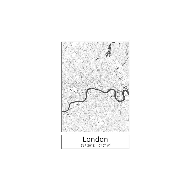 Moin Socks London Tea Towel/Drying Towel/Kitchen Towel with Map or