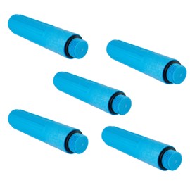 5-Pack EFIELD Pex 1/2 Inch Male NPT Thread Bathroom Shower Test Plug, Blue Color, Reuseable,(PPSU1807120)