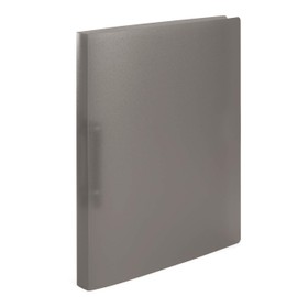 HERMA Ring Binder Translucent in Grey, A4, 25 mm Spine, Slim 2-Ring Binder Made of Plastic