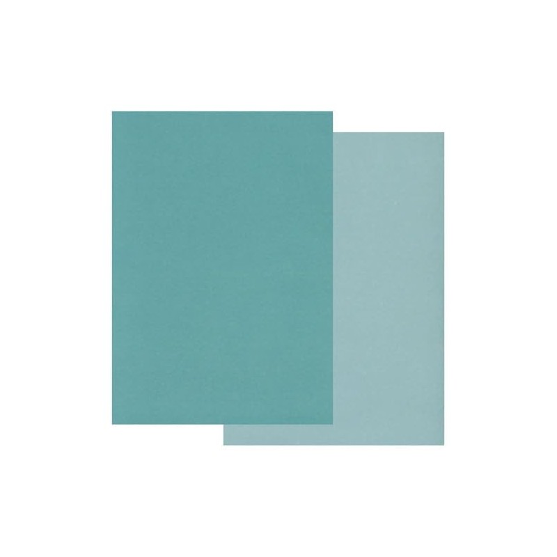 Groovi Coloured Two Tone Parchment Paper: Teal A4 x 10