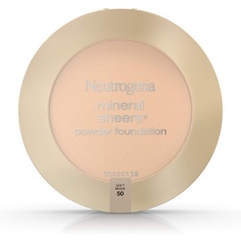Neutrogena Mineral Sheers Powder Foundation, Soft Beige 50, 0.34 Ounce