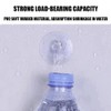 LJFEA Pack of 20 Transparent Suction Cups, PVC Plastic Suction