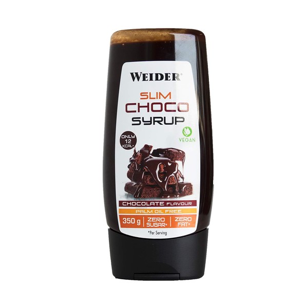 Weider Victory Syrups Slim Choco. Chocolate Syrup. Zero Fats and Zero Sugars. Suitable for Vegans. 350 gr