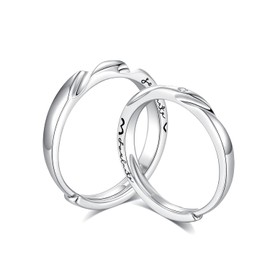 FANCIME Women's Men's Pair Necklace, Set of 2, Heart Matching, Magnet, Ring, Magnet, Unisex, Engagement, Anniversary, Matching Gift, Gift Wrapping Included, Silver