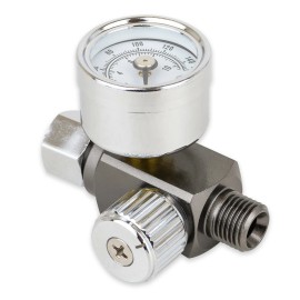Tool Guy Republic Air Adjusting Regulator Valve with Pressure Gauge for Spray Guns (1/4” NPS)