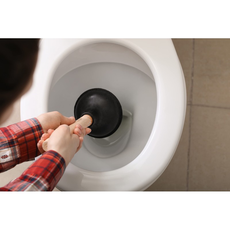SteadMax Heavy Duty Toilet Plunger, Commercial Grade Double Thrust Force