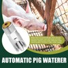 FLKQC 20 Pack Pig Water Nipple, 1/2" NPT Stainless Steel