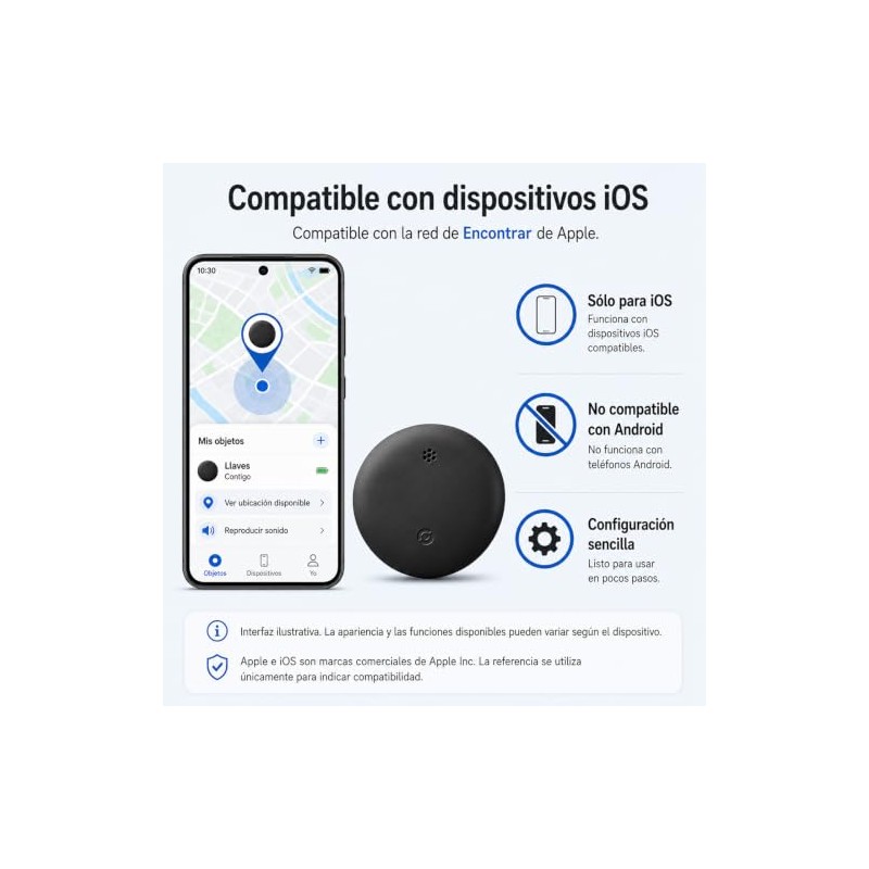 RVFRGRD Paquete de 4 Rastreador GPS Tracker,Localizadores GPS Compatible con