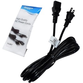 HQRP 10ft AC Power Cord Compatible with Denon AVR-5803 AVR-5805 AVR-5805CI AVR-889 AVR-890 AVR-891 AV Surround Receiver Mains Cable, UL Listed