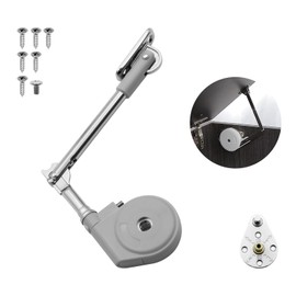 Pack of 1 Toy Box Hinges Soft Close, Slow Close Hinges for Toy Boxes Lid Support Hinge Lid Stay 105 Degree Open, for Upward and Top-Opening Flap Doors (1 Pack)