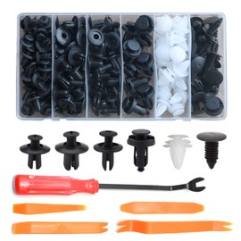 Car Body Trim Clips Set 120 Pcs,Car Interior Retainer Clips,Plastic Rivets Fastener Box Set, Universal Fittings And Removal Clips Tools Kit,Contains Fastener Panel Removal Tool And Repair Kit