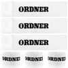 jiawaggag Set of 5 Velcro Armband Folder Binders White Wristbands