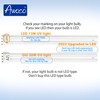 Awoco 2 Pcs Type E-LED UV Tube PL-36L/BL 13 W