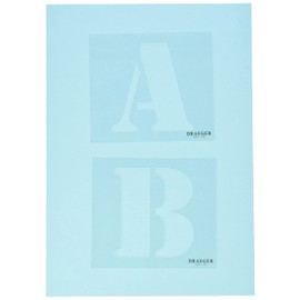 Mahé LE18 Stencils Set of 26 Letters 9 x 9 x 0.1 cm Plastic Transparent