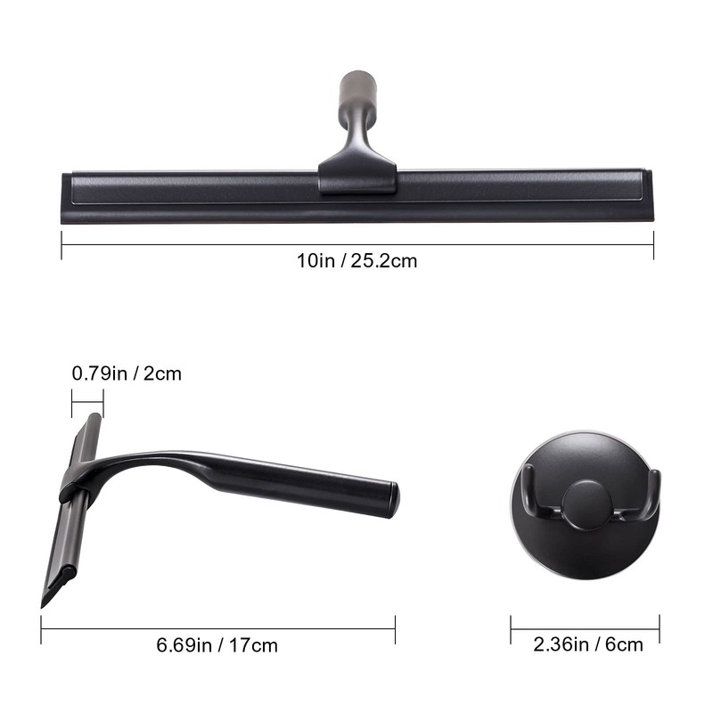 Ettori Shower Squeegee for Glass Doors, Squeegee for Shower Glass
