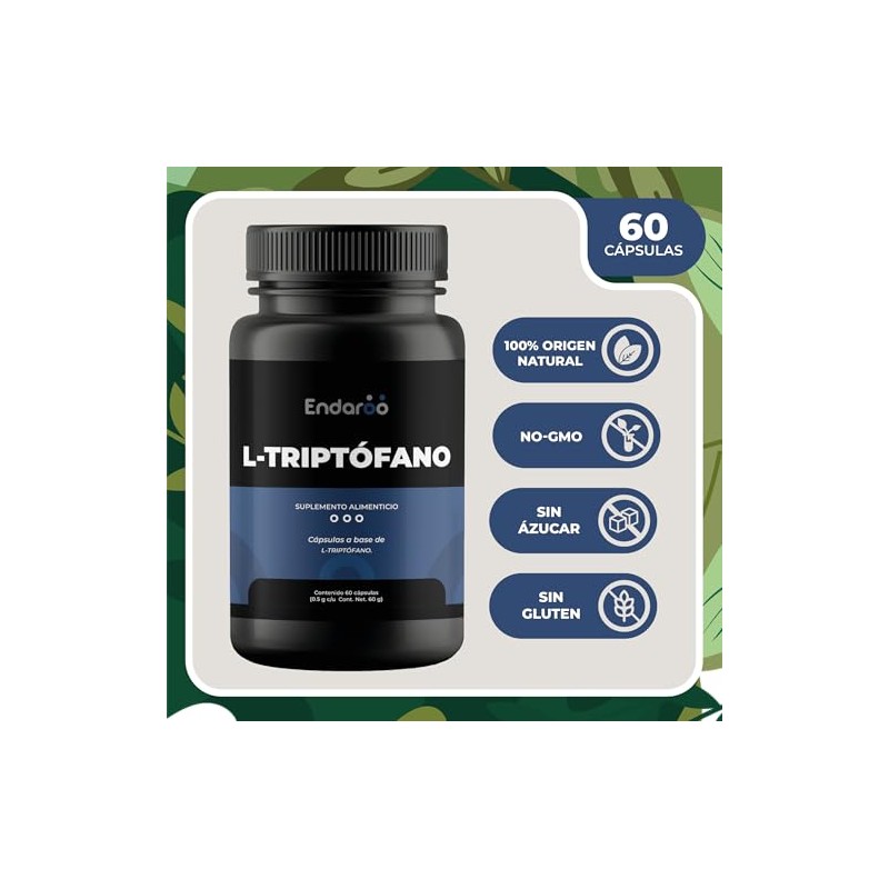 L-Triptófano | Suplemento Alimenticio de Origen Natural | Apoyo al