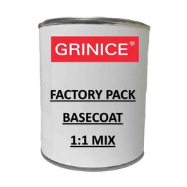 grinice Basecoat Paint for Chrysler PDN Destroyer Grey/Ceramic Grey - 1:1 Mixing Ratio - Premium Paint Quart