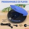 Craig CD2808-BL Personal CD Player with Headphones in Blue and