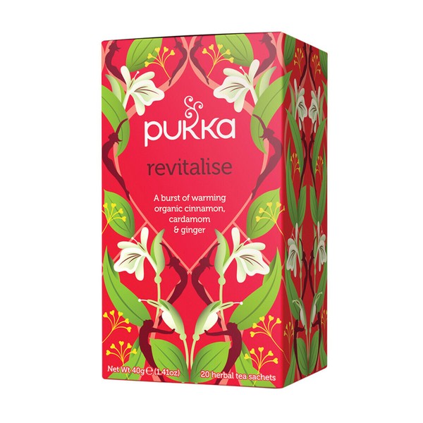 4 x 20 Tea bags PUKKA Revitalise ( 80 bags in total )