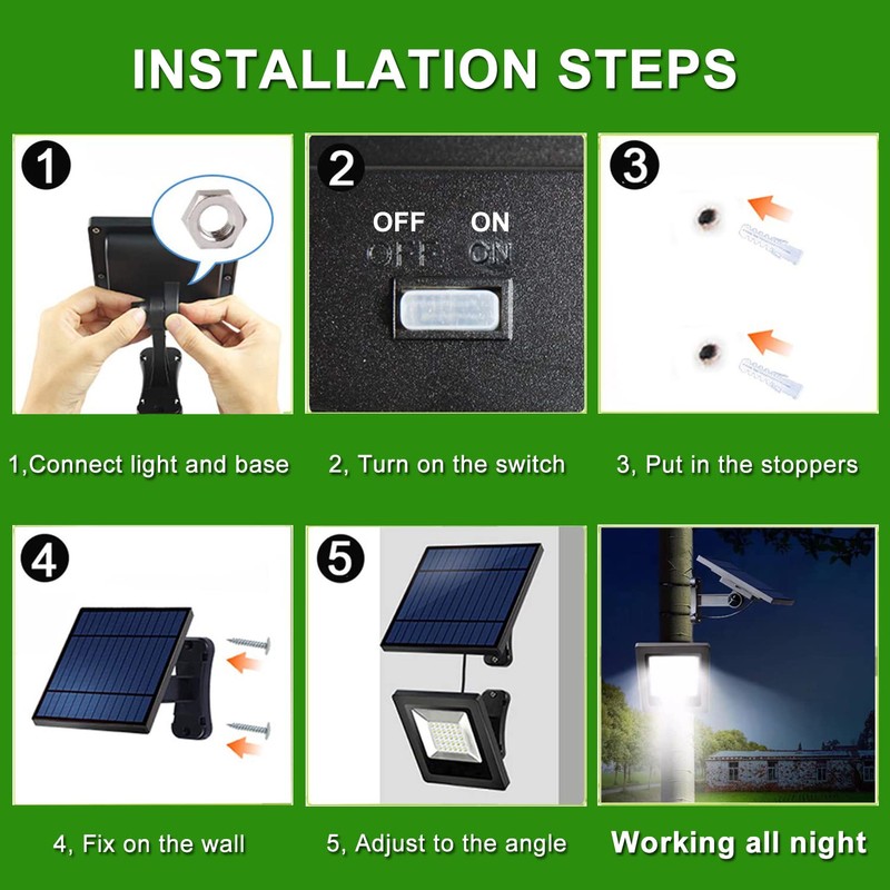 Awanber 2 Pack Solar Wall Mount Lights - Super Bright