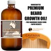 1oz Handcrafted Caveman® BEARD GROWTH OIL + BEARD COMB * RAPID RESULTS!! Deep Forest