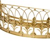Creative Co-Op Decorative Metal Curtain or Canopy Crown, Gold Finish