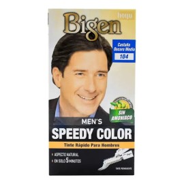 Tinte Bigen Men Speedy Color Crema Castaño Oscuro Medio 104 Permanente