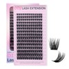 Miuffue Cluster Eyelash Extensions 180 PCS Cluster Lashes Wispy DIY