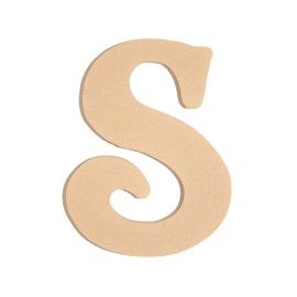 24" Unfinished Wood Letter Monogram S (Sizes 12"-30")