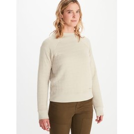 MARMOT Women's Roice Crew Neck Pullover Sweatshirt, Sandbar, Large