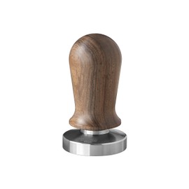 Scarlet Espresso | Tamper "Perfetto", 35 lbs Contact Pressure Calibrated Espresso Stamp, Ergonomic Handle, Accessory for Portafilter Holder (Sandalwood - Brown, 53 mm)