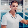 16 Packs Black Plastic Sports Whistles with Lanyard, Ideal for