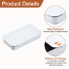 uxcell 30 Pcs Classic White Metal Tin Box Containers, 2.4x1.3x0.4