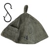 100% Cotton Towel, Sauna Hat (Charcoal Gray), For Men &