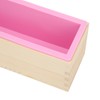 Wooden Loaf Soap Cutter Mold with 1 Pc Silicone Mold
