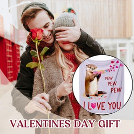 Valentines Gifts for Her or Him, Anniversary Wedding Gifts for Couples, Romantic Gift for Wife Husband Purple Throws Blanket, Birthday Engagement Presents for Girlfriend or Boyfriend,I Love You