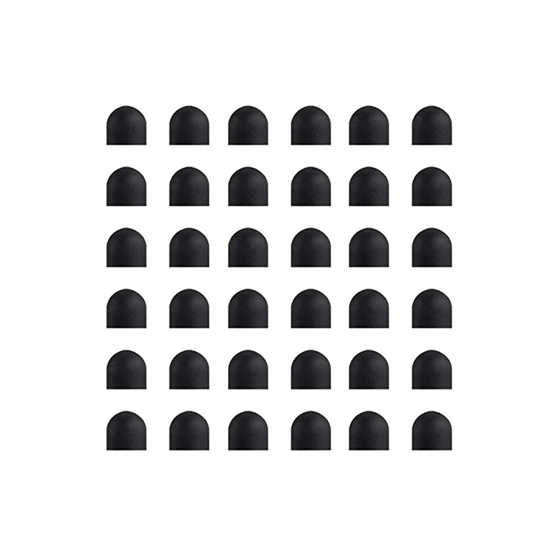 36Pcs Linfanc Stylus Rubber Tips for Stylus Pens, 0.24inch (6mm)