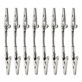 Double Sided Clips, glrovazas 8 Pcs Photo Holders for Tables for Message Photo Memo Desktop Decoration Practical Clip Office Accessories (Total Length 15cm/5.90inch)