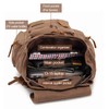 High Capacity Canvas Vintage Backpack - for Hiking Travel 12-15"