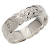 [BreezyIsland] Hawaiian Jewelry Ring Kuuipo BK Scroll Silver 925, Sterling