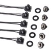 Quentacy 5Pcs Push Button Switch 12V Wired RV Waterproof On-Off