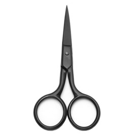 Motanar Nose Hair Trimmer Scissors-3.4' Round Tip Scissors For Ear Eyebrow Beard Mustache Trimming - Multi Purpose Round Personal Beauty Hair Care Tool For Men Women And Baby (Black- Sharp TIp)