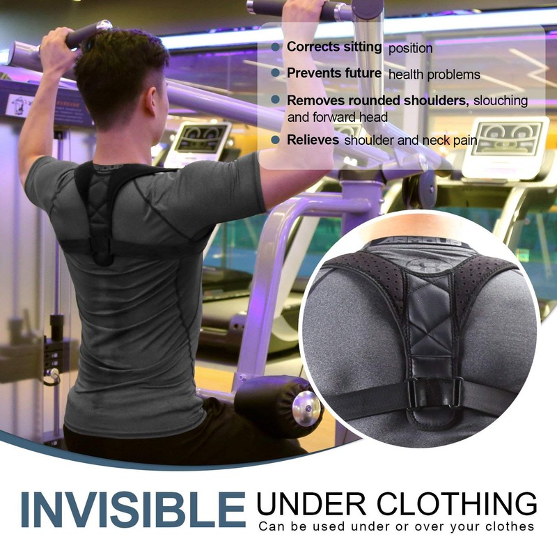 Nanet Posture Corrector Posture support Brace Adjustable Straight Strap for