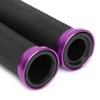 7/8' Motorcycle Handlebar Grips, CNC Aluminum Universal Anti Slip Rubber