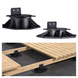Adjustable Decking Support Pedestal Riser,Foundation Base Support for Floating/Platform/Composite Decking Pack of 10(18mm-30mm),Heavy Duty Base for Deck Construction and DIY Projects