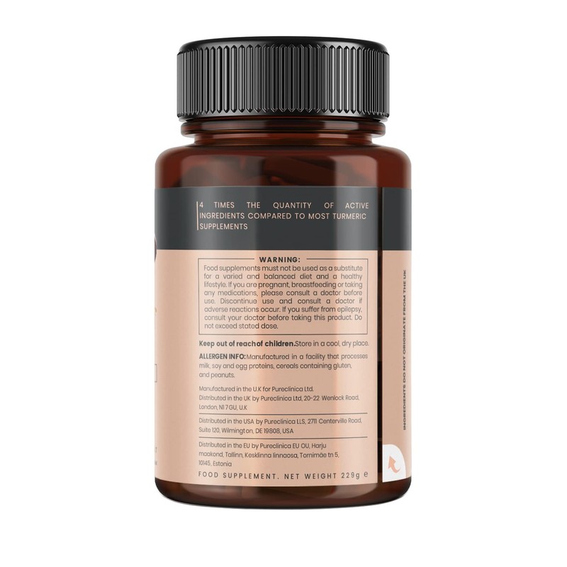 1100mg Turmeric and Curcumin - 720 Tablets (4 Bottles -