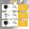 YINARONG Bicycle Hub Flanged Axle Nut and Safety Washer Kit,