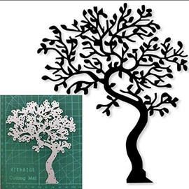 Big Tree Metal Die Cuts, Big Tree Cutting Dies Cut Stencils Card Paper Craft DIY Template Metal Cutting Dies Album Embossing Paper Dies for Card Making Scrapbooking