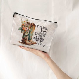 NEGIGA Western Makeup Bag, Cowgirl Makeup Bag, Cowgirl Gifts for Women, Cowgirl Stuff, Western Gifts for Women, Womens Makeup Bag, Cosmetic Bags for Women