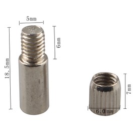 HALJIA 10pcs 6mm Pin Shelves Supporter Glass Holder Plate Shelf Support Cupboard Cabinet Bookcase